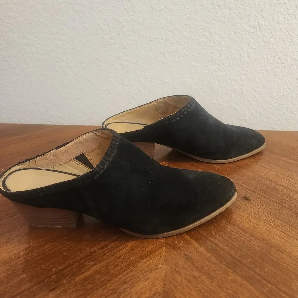 Franco Sarto Galleon Suede Mules Size 9.5